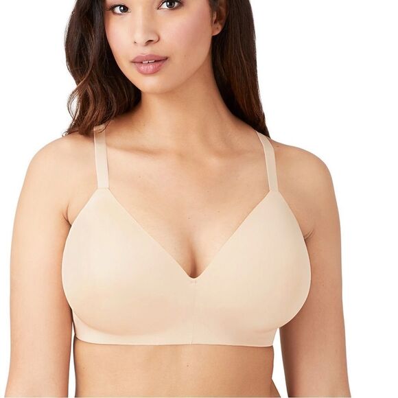 Wacoal beige Ultimate Side Smoother Wire Free T-Shirt Bra size 32D - Picture 1 of 7
